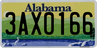 AL license plate 3AX0166