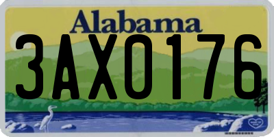 AL license plate 3AX0176