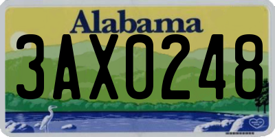 AL license plate 3AX0248