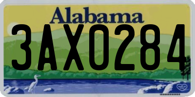 AL license plate 3AX0284