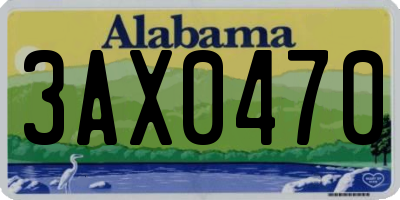 AL license plate 3AX0470