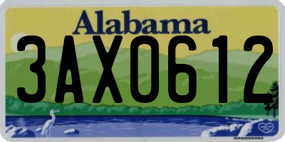AL license plate 3AX0612