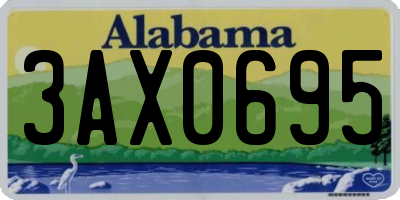 AL license plate 3AX0695