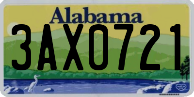 AL license plate 3AX0721