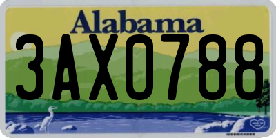 AL license plate 3AX0788