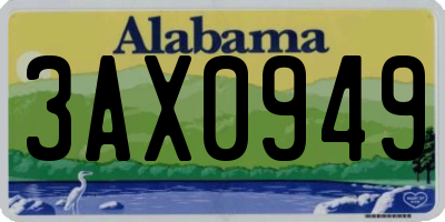 AL license plate 3AX0949