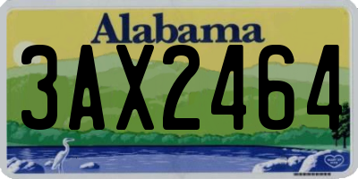AL license plate 3AX2464