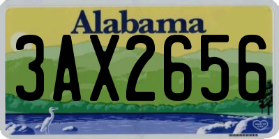 AL license plate 3AX2656