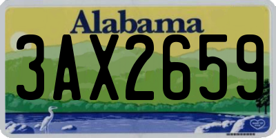 AL license plate 3AX2659