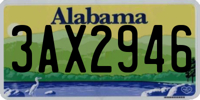 AL license plate 3AX2946