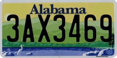 AL license plate 3AX3469