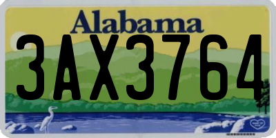 AL license plate 3AX3764