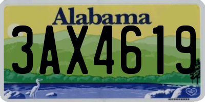 AL license plate 3AX4619