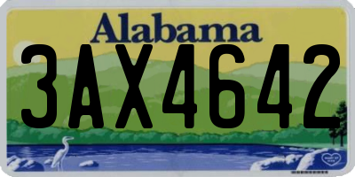 AL license plate 3AX4642