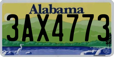 AL license plate 3AX4773