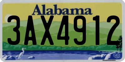 AL license plate 3AX4912