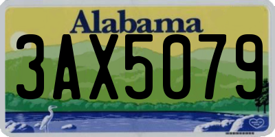 AL license plate 3AX5079