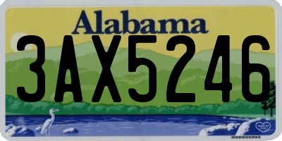 AL license plate 3AX5246