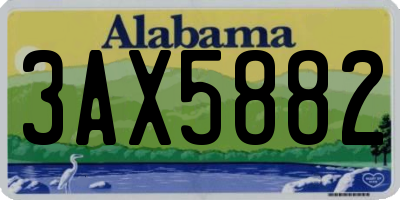 AL license plate 3AX5882