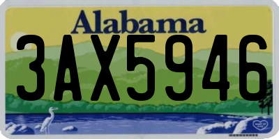 AL license plate 3AX5946