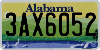 AL license plate 3AX6052