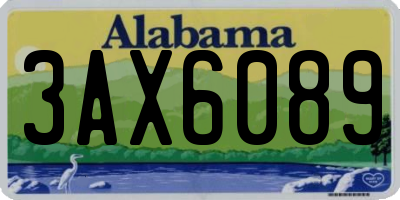 AL license plate 3AX6089