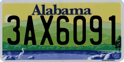 AL license plate 3AX6091