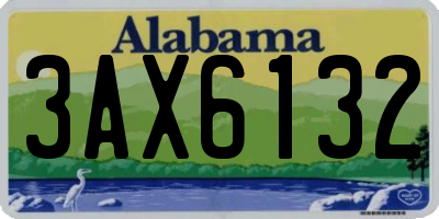 AL license plate 3AX6132