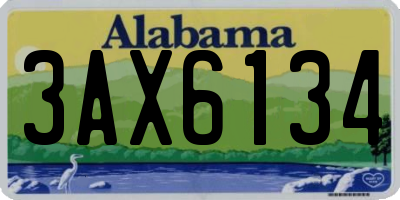 AL license plate 3AX6134