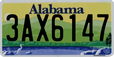 AL license plate 3AX6147