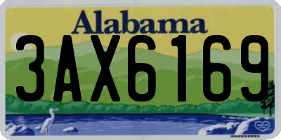AL license plate 3AX6169