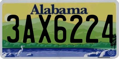 AL license plate 3AX6224