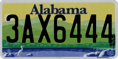 AL license plate 3AX6444