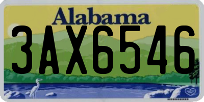 AL license plate 3AX6546