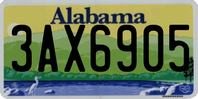 AL license plate 3AX6905
