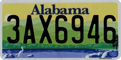 AL license plate 3AX6946
