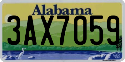 AL license plate 3AX7059