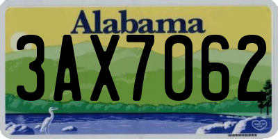 AL license plate 3AX7062