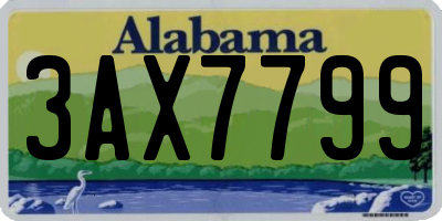 AL license plate 3AX7799