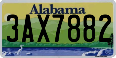 AL license plate 3AX7882