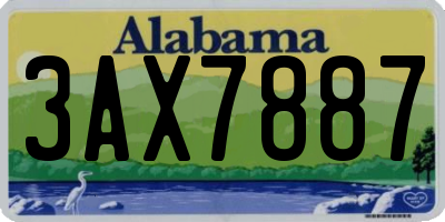 AL license plate 3AX7887