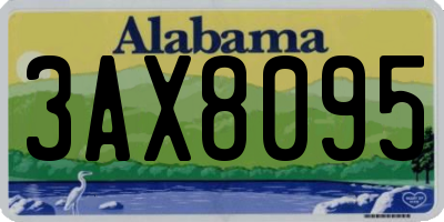AL license plate 3AX8095