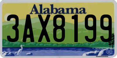 AL license plate 3AX8199