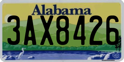 AL license plate 3AX8426