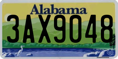 AL license plate 3AX9048