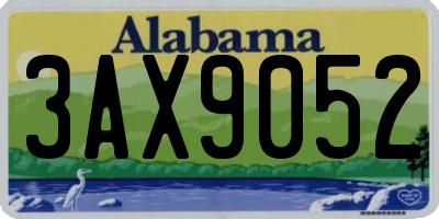 AL license plate 3AX9052