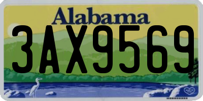 AL license plate 3AX9569
