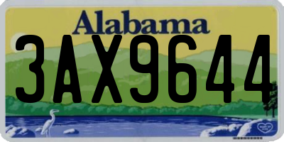 AL license plate 3AX9644