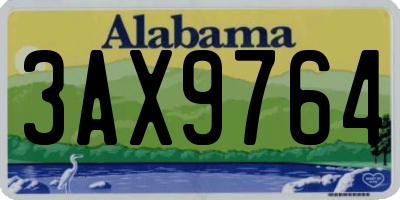 AL license plate 3AX9764