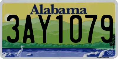 AL license plate 3AY1079